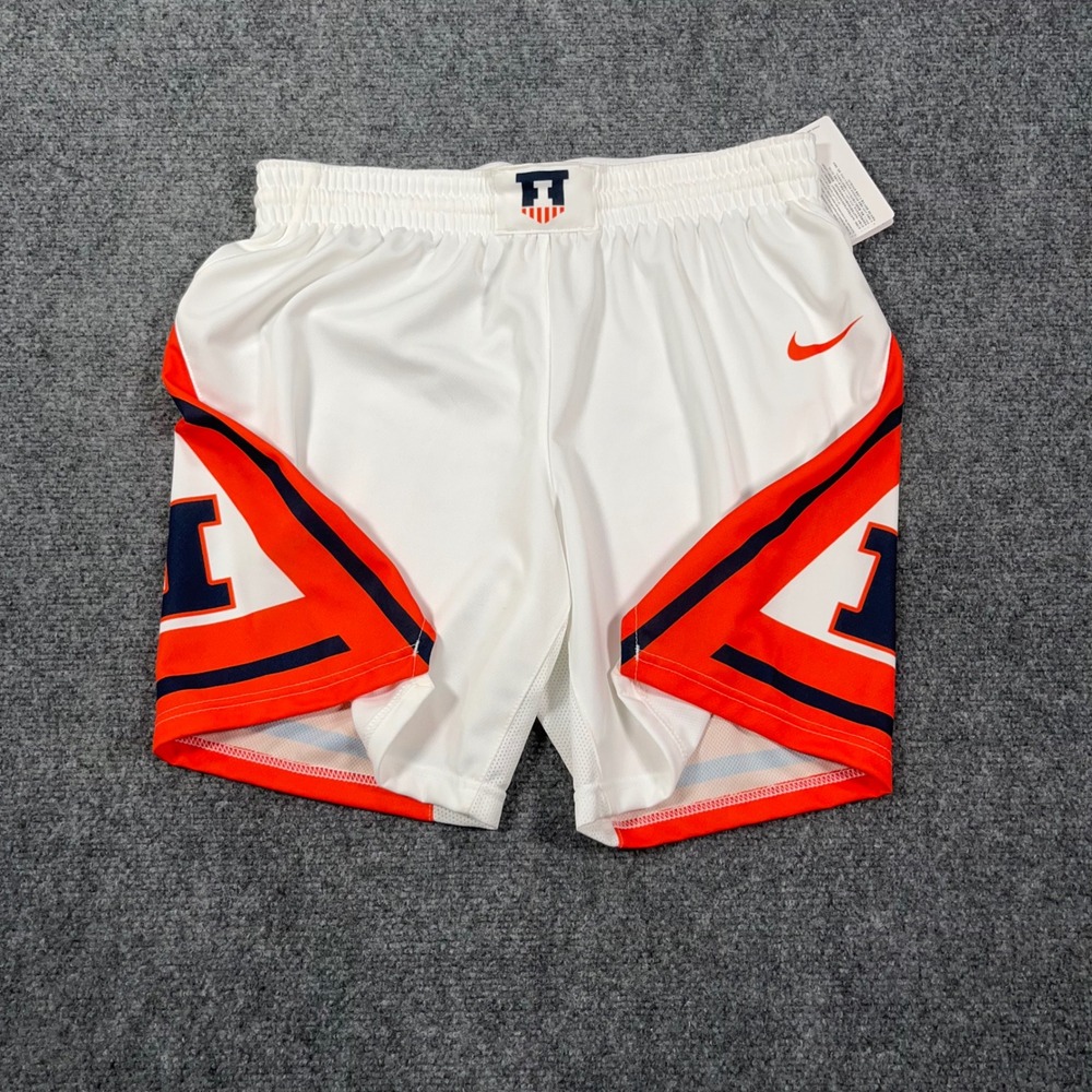 Nike Illinois Fighting Illini Basketball Shorts Mens Med Sample Protoype Loose